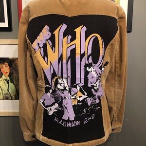 The Who Up-Cycled Corduroy Jacket Women’s Size Xl